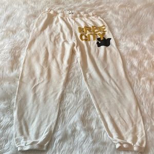 Freecity white sweatpants M